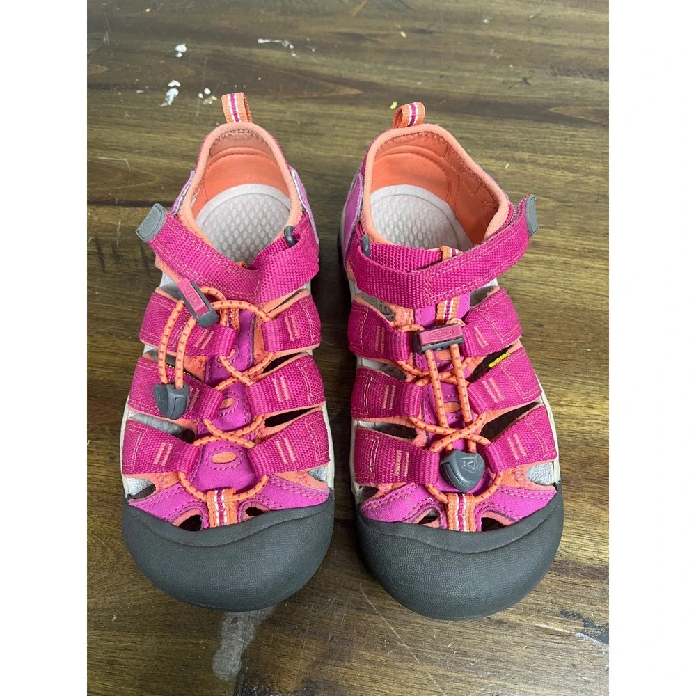 Keen Newport H2 Kids Water Sandals Pink Orange Size 2 1014267 Hiking Shoes